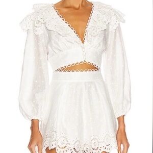 Zimmermann White Linen Crop top designer size AU 1. US 6 or Small